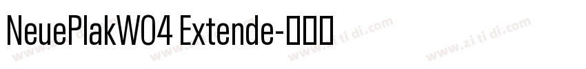 NeuePlakW04 Extende字体转换